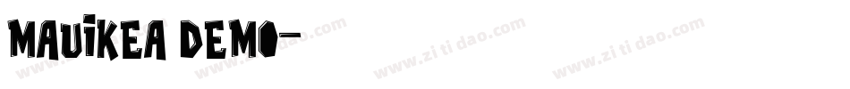 MAUIKEA Demo字体转换